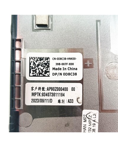 Coque Couvercle Inférieur 0D8C38 AP90Z000400 pour Dell Latitude 5450 E5450 - senove.com