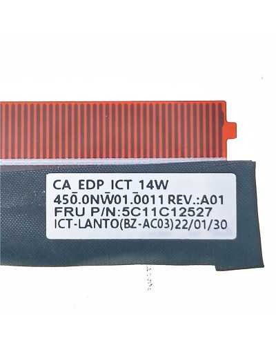 Câble Vidéo LVDS Flex 5C11C12527 450.0NW01.0001 pour Lenovo 14w Gen 2 | Remplacement Original