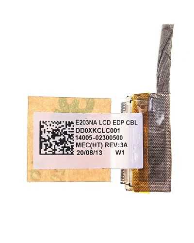 Cable Flex de Video LVDS 14005-02300500 14005-02300100 DD0XKCLC011 para Asus VivoBook E203NA E203MA | Repuesto Original