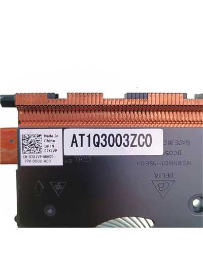 Set Disipador con Ventiladores 02X1VP AT1Q3003ZC0 para Dell Inspiron 14 7460 | Solución de Refrigeración Eficiente