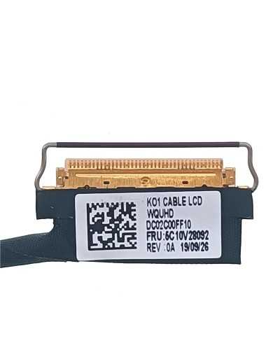 Câble Nappe Vidéo LVDS 5C10V28092 DC02C00FF10 pour Lenovo X1 Carbon 7e 8e Gen 2019 2020