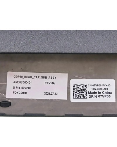 Air Outlet Cooling Cover 07VP05 AM36U000401 for Dell Alienware M15 R5 R6 - Senove.com