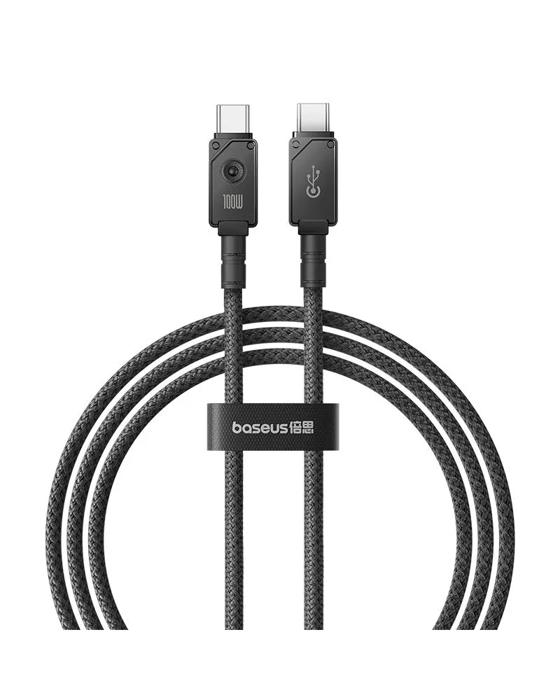 Cable de Carga Rápida Baseus Tipo-C a Tipo-C 100W - Resistente y de Alta Velocidad - Senove.com