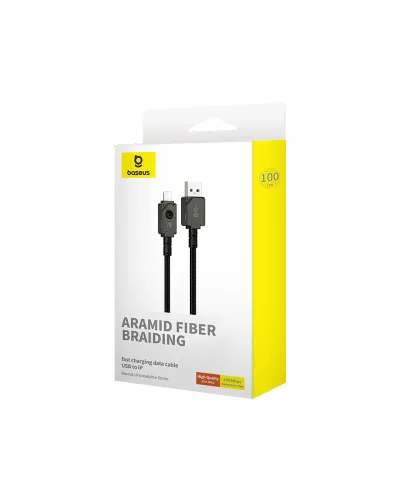 Câble USB vers iPhone Baseus Premium Série Incassable - Charge Rapide & Transfert de Données