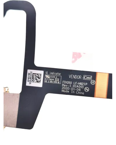 Câble nappe vidéo LVDS 0XKW4P LF-H821P pour Dell XPS 15 9500 UHD 4K