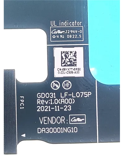 LVDS Video Bildschirm Kabel 09YX7T DA30001NG10 LF-L075P für Dell XPS 13 Plus 9320 (2022)