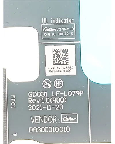 Câble nappe vidéo LVDS 0T6VDG DA300010010 LF-L079P pour Dell XPS 13 Plus 9320 (2022)