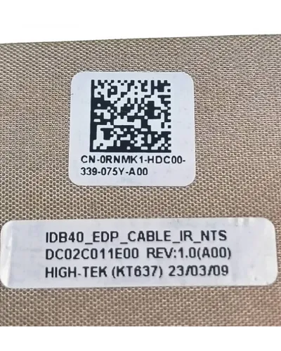 Câble nappe vidéo LVDS 0RNMK1 DC02C011E00 pour Dell Latitude 5440 E5440 Precision 3480