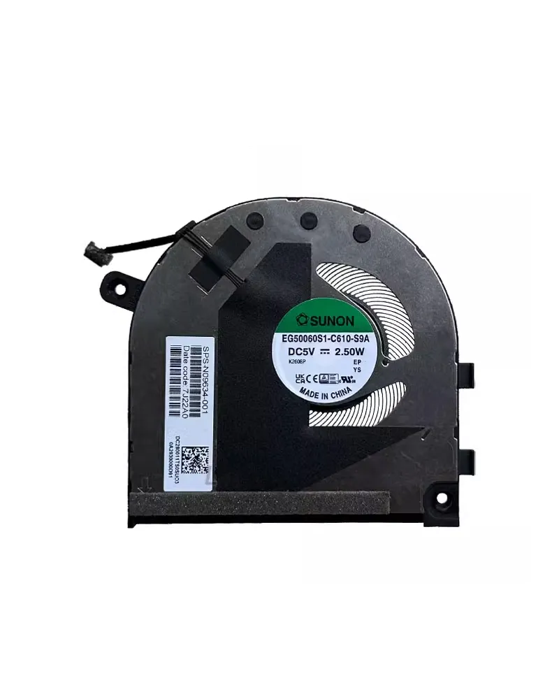 Ventilador EG50060S1-C610-S9A N09634-001 para HP Envy X360 15-EW 15-EY TPN-C157 | Repuesto de Enfriamiento de Alta Calidad